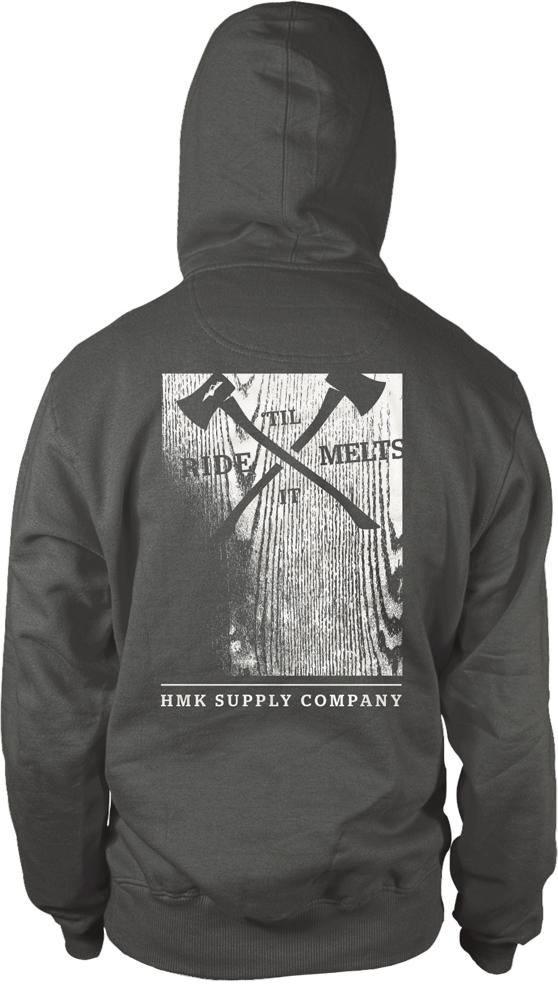 Woodblock Full Zip Hoodie Grey 2x