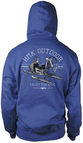 Old School Full Zip Hoodie Blue M