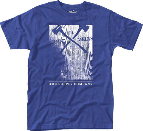 Woodblock Tee Blue M