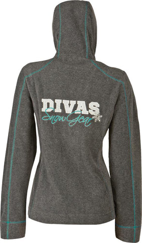 Hooded Fleece Grey-blue 3x