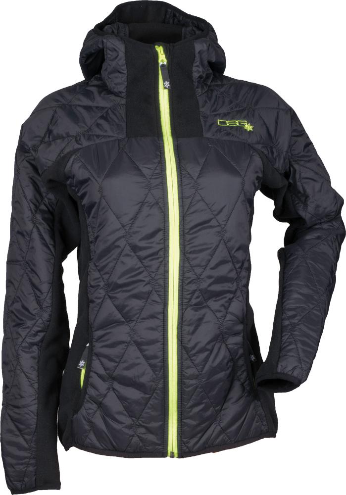 Fleece Jacket Black/Bright Green Xs
