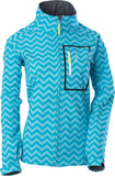Softshell Jacket Xs Chevron/Aqua Blue