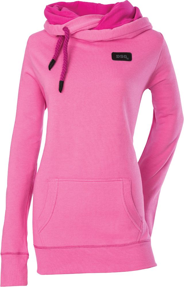 Side Tie Hoodie Heather 3x Pink