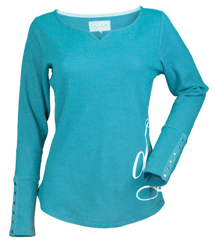 Long Sleeve Thermal Ocean Blue 4x