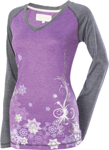 Rag L-s Tee Heather Sm Black-purple