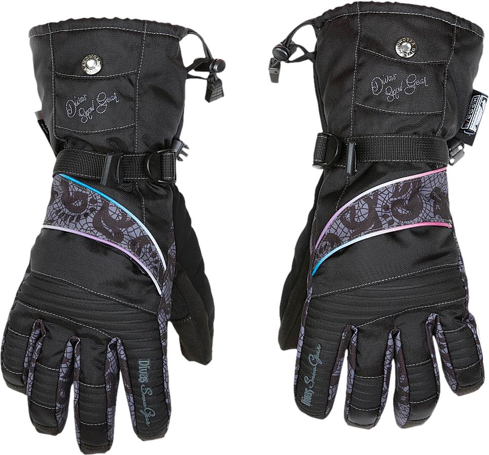 Lace Gloves Black X