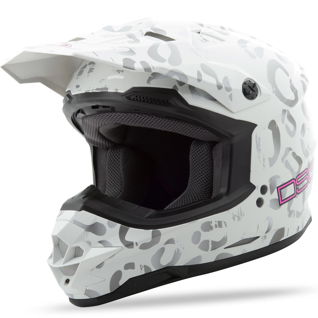 Gm76S Dsg Leopard Helmet White Xs