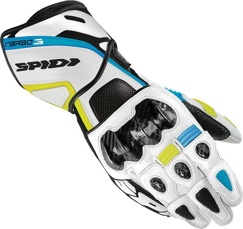 Carbo 3 Leather Gloves White-blue-yellow 2x