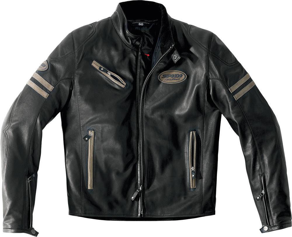 Ace Leather Jacket Black-brown E52-us42