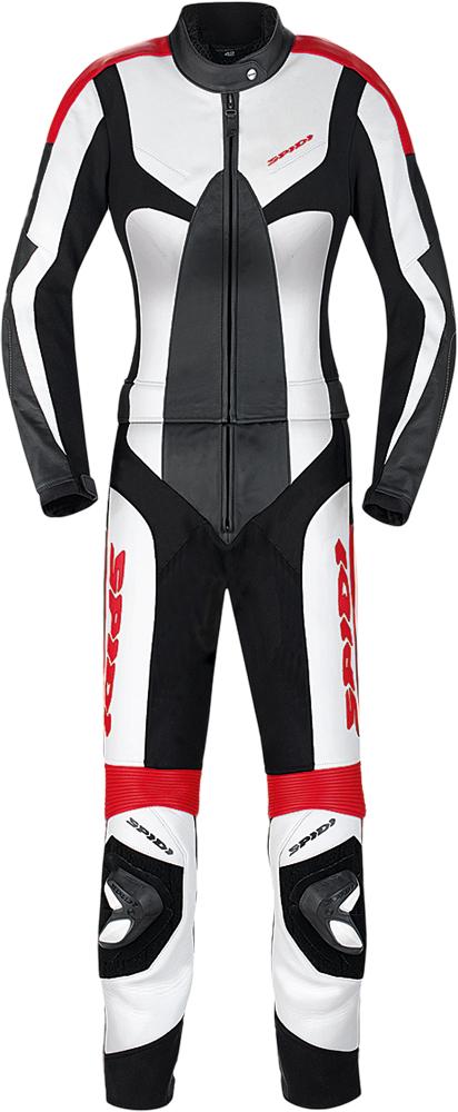 Poison Leather Touring Ladies Suit Black-white E48-us46