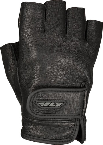 Half-n-half Fingerless Leather Glove 2x