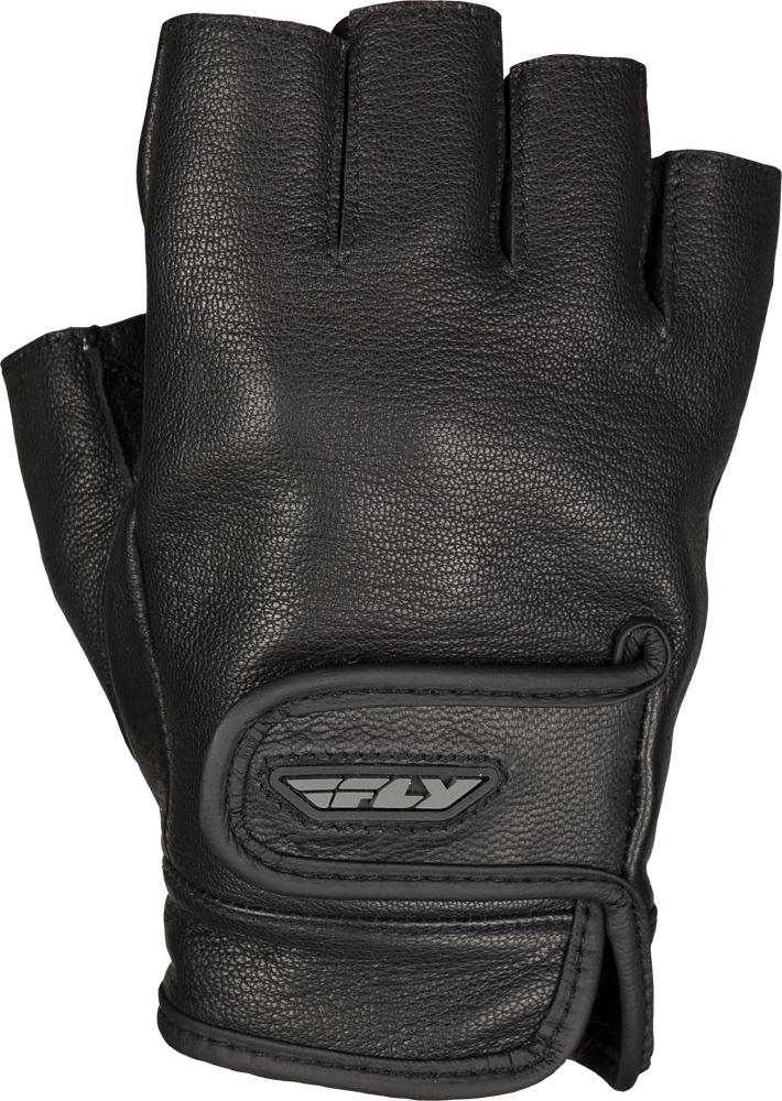 Half-n-half Fingerless Leather Glove 3x