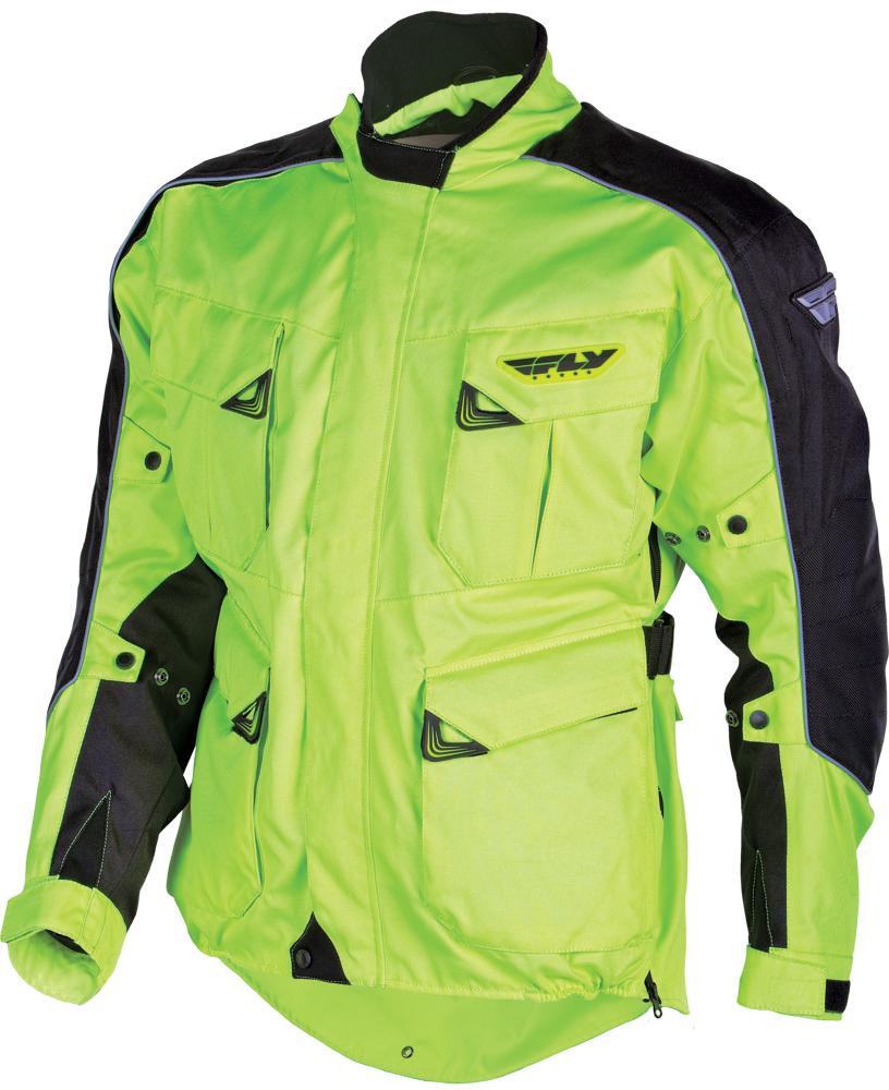 Terra Trek 3 Jacket Flo. Yellow-black S