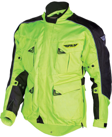 Terra Trek 3 Jacket Flo. Yellow-black S