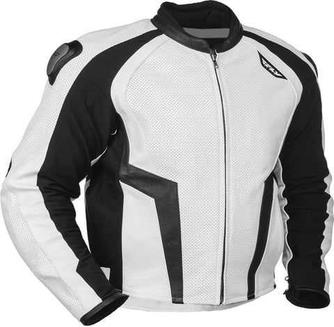 Apex Leather Jacket White Sz 54
