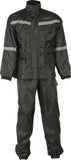 2-Pc Rain Suit Black/Orange 5X