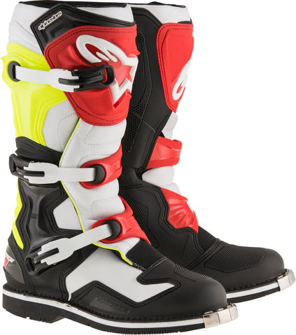 Tech 1 Boots Black/White/Yellow/Red Sz 16