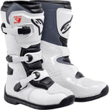 Tech 3S Boots White/Black Sz Y13