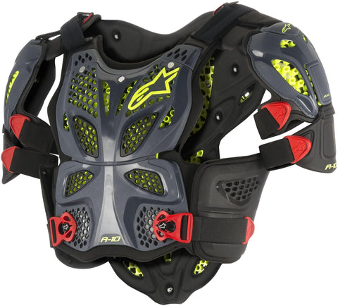 A-10 Full Chest Protector Anthracite/Red M/L