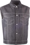 Iron Sights Denim Vest W/Traditional Collar Blue X