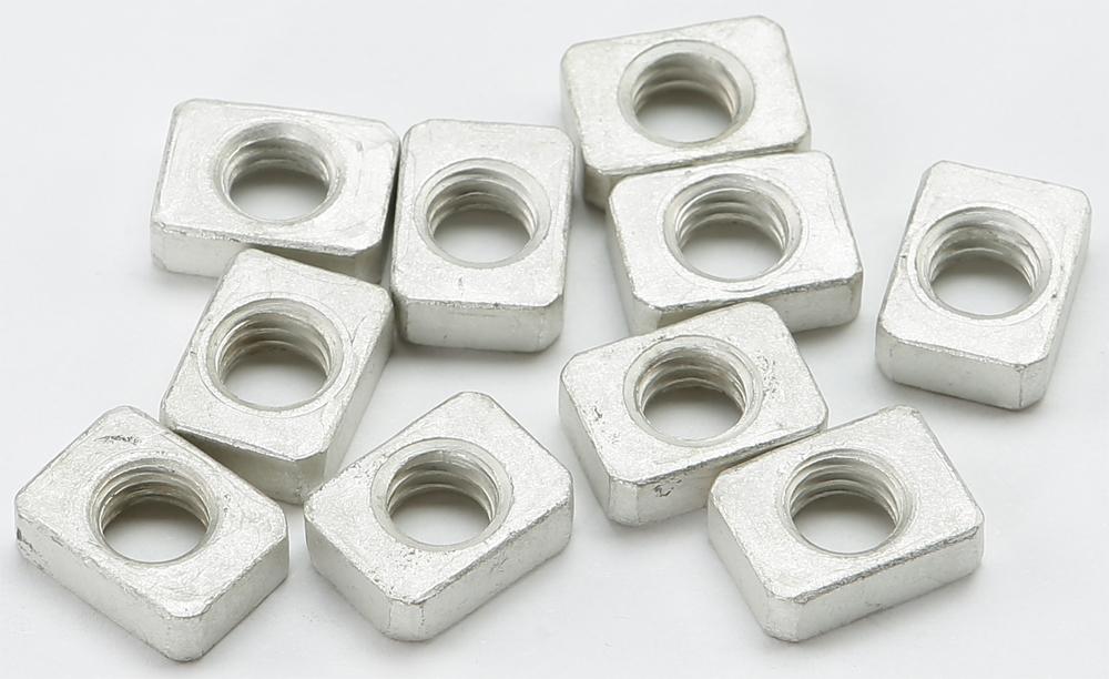 6mm Square Nuts 10-pk