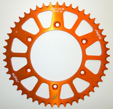 Rear Sprocket Aluminum Orange 51t