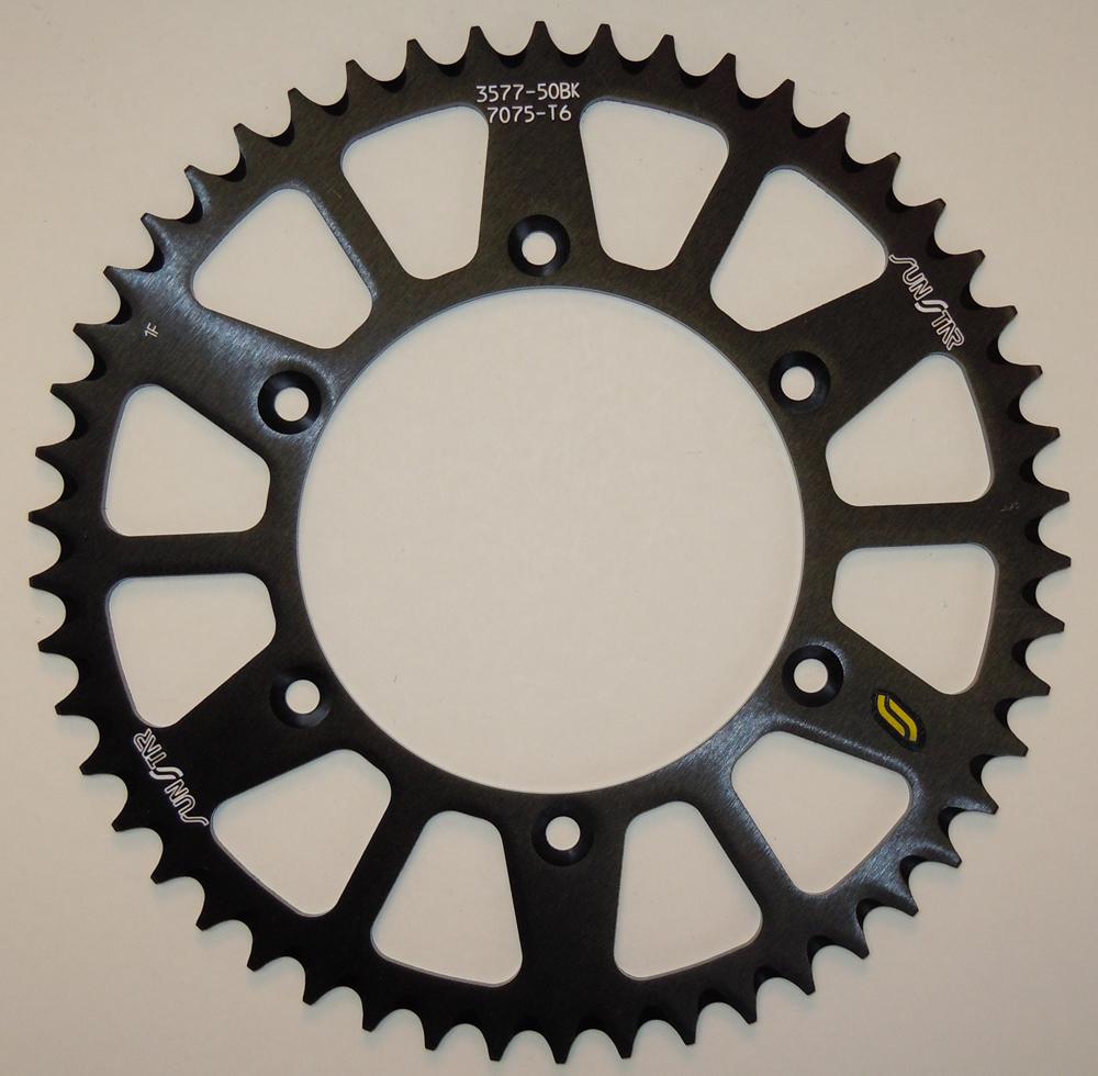 Rear Sprocket Aluminum Black 52t