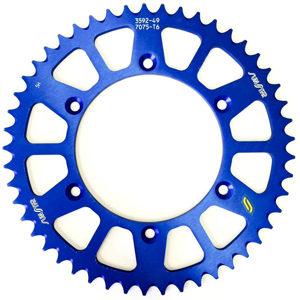 Rear Sprocket Aluminum Blue 49t