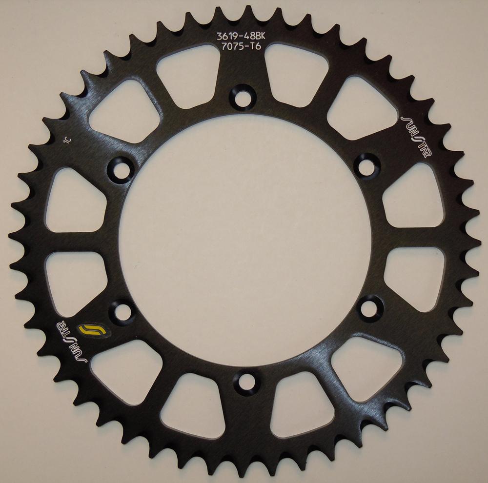 Rear Sprocket Aluminum Black 52t