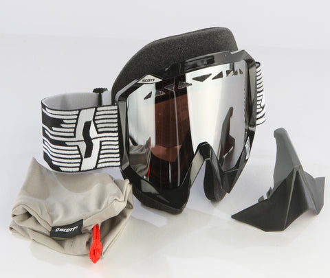 Hustle Snocross Goggle Black W-acs Chrome Lens