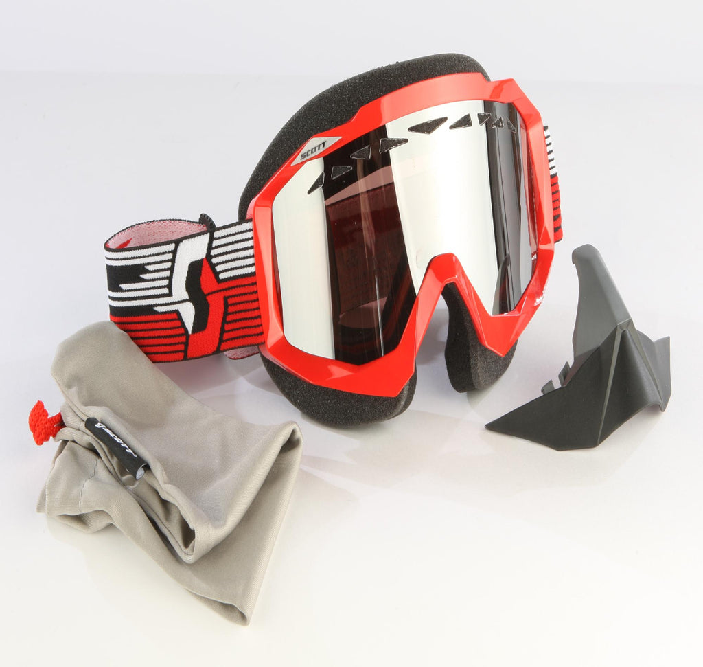 Hustle Snocross Goggle Red W-acs Chrome Lens