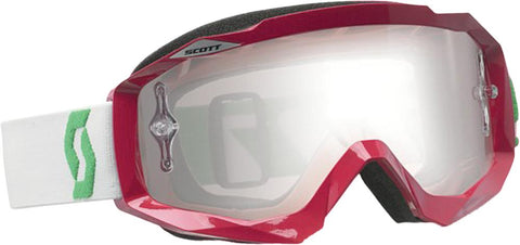 Hustle Goggle Rubine Red-white W-silver Chrome Lens