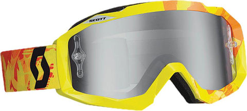 Hustle Goggle Scribble Green- Orange W-silver Chrome Lens
