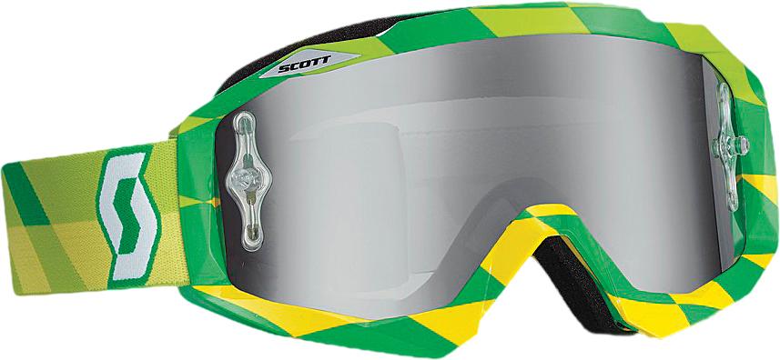 Hustle Goggle Track Green W-silver Chrome Lens