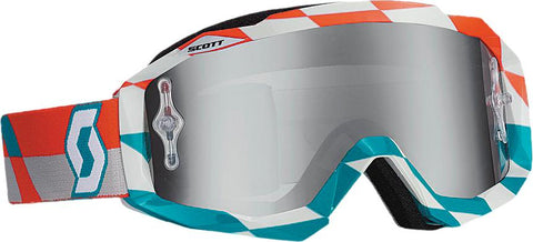Hustle Goggle Track Orange- Blue W-silver Chrome Lens
