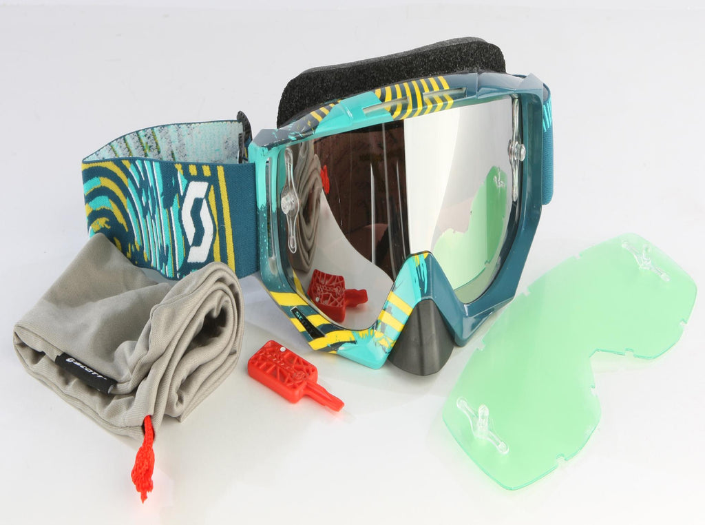 Tyrant Goggle Vinyl Green-yellow W-chrome Lens