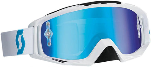Tyrant Goggle Oxide White-blue W-chrome Lens