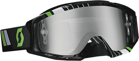 Tyrant Goggle Race Black-green W-chrome Lens
