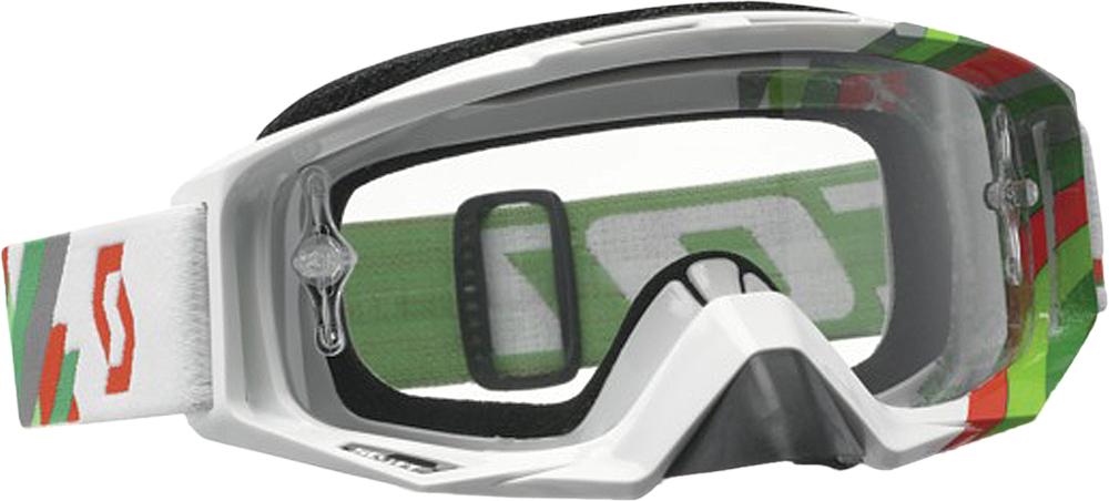 Tyrant Goggle Linear White-green W-clear Lens