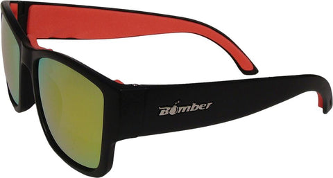 Gomer Bomb Floating Eyewear Matte Black W-red Mirror Lens