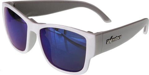 Gomer Bomb Floating Eyewear Gloss White W-blue Mirror Lens