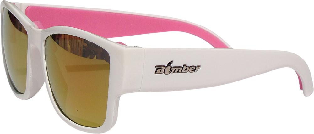 Gomer Bomb Floating Eyewear Gloss White W-red Mirror Lens