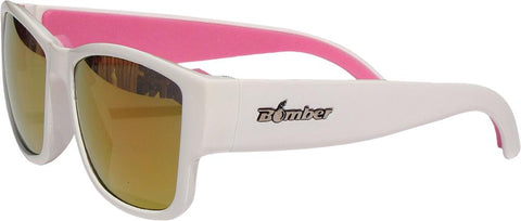 Gomer Bomb Floating Eyewear Gloss White W-red Mirror Lens