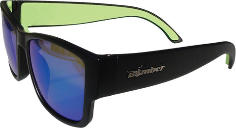 Gomer Bomb Floating Eyewear Matte Blk W-grn Mirror Lens