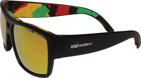 Irie Bomb Floating Eyewear Matte Black W-red Mirror Lens