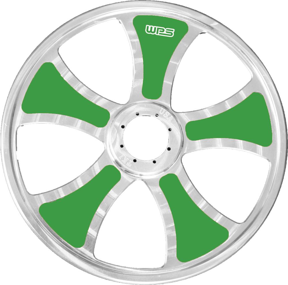 Limited Billet Wheel Inserts Green 8" 10-pk