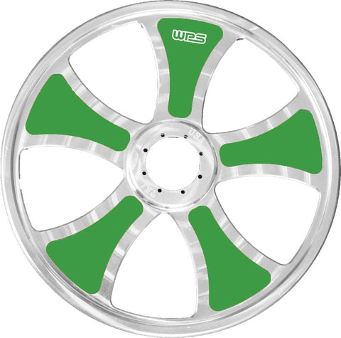 Limited Billet Wheel Inserts Green 8" 10-pk