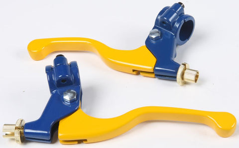 Alloy Levers- Suzuki Yellow-bl Ue Levers