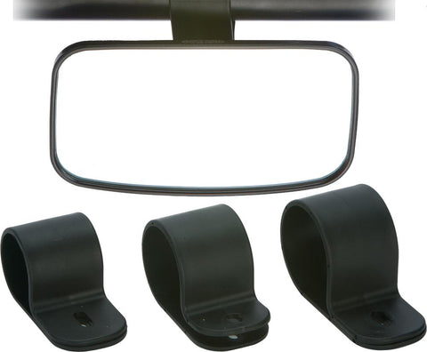 Side-interior Mirror  4.5x8 In With 1.5, 1.75, 2 Inch Clamps