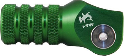 Billet Shift Lever Offset Tip Green +5mm
